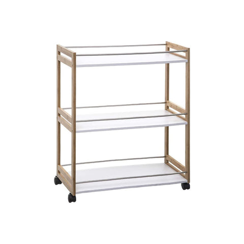 Carrinho de cozinha com 3 prateleiras 80x76x30cm