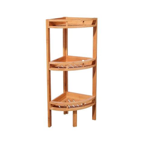Estante de canto com 3 prateleiras 29x29x85cm