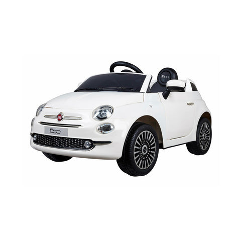 Carro elétrico Fiat 500 branco 12v 4,5ah 110x58,4x53cm