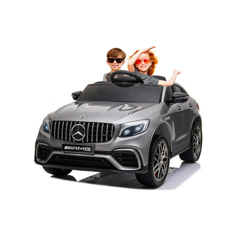 Carro elétrico Mercedes AMG GLC 63S cinzento 12v 7ah 115x70x55cm