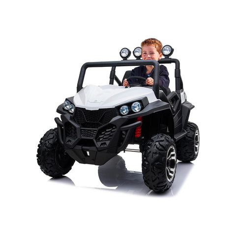 Carro elétrico Raptor todo-o-terreno branco 12v 4,5ah 109x68x76cm