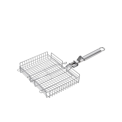 Pinça de grelha para churrasco em aço para legumes