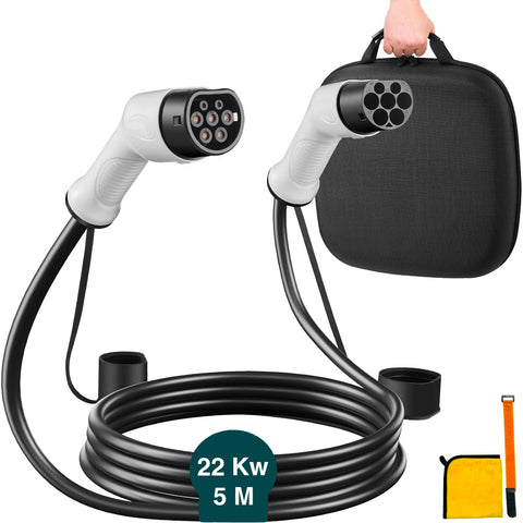 Carregador de carros elétricos e estação de carregamento com estojo 32a 5m