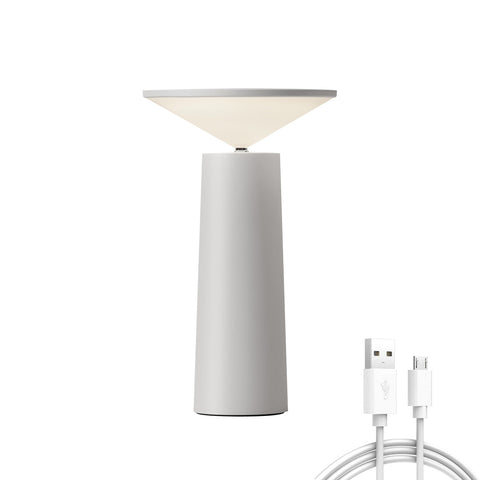 Mini candeeiro de mesa tátil em cristal