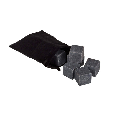Conjunto de 6 pedras refrigerantes de esteatite para whisky