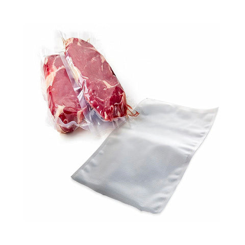 Sacos de vácuo gofrados 15x25cm universais para alimentos