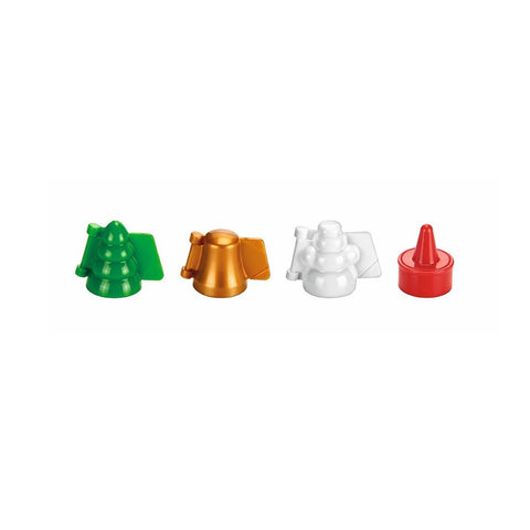 Conjunto de 4 moldes natalícios tridimensionais