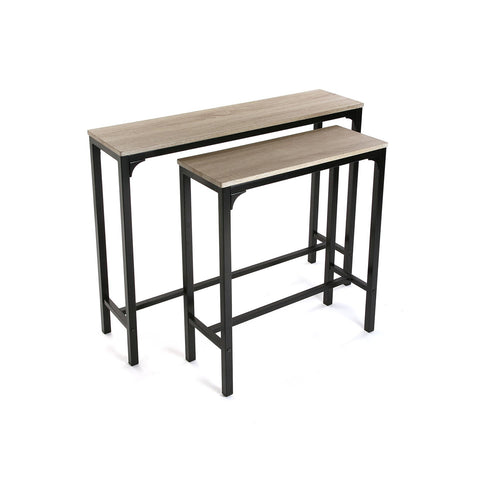 Conjunto de 2 mesas de consola para entrada