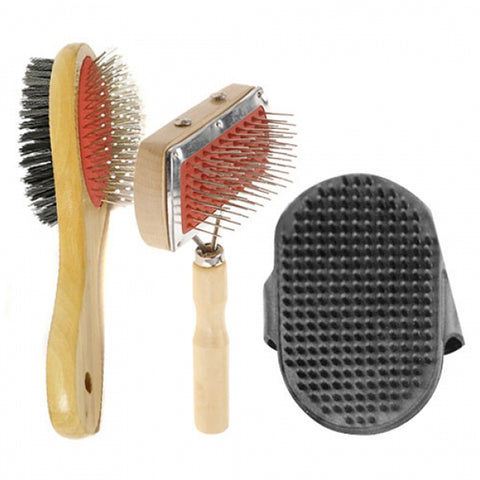 Conjunto de 3 escovas de massagem para nós