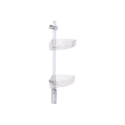 Prateleira de canto para duche com iluminação LED 74cm