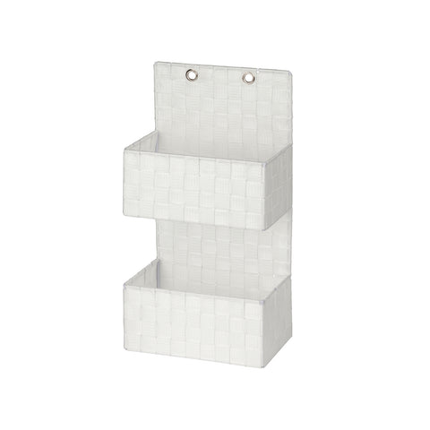 Cesto suspenso com 2 compartimentos 25x15x48cm