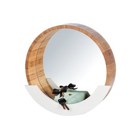 Espelho em bambu D. 35cm
