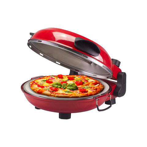 Forno elétrico para pizza com termóstato e temporizador 1200w