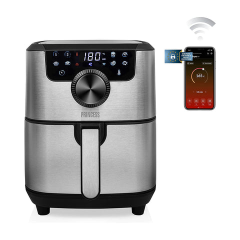 Fritadeira sem óleo em aço inoxidável 4,5l 1500w