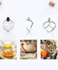 Impastatrice 1000W con Ciotola 4,5L in Acciaio Inox, 8 Velocità e 3 Accessori Inclusi Silver Ean-8054890610803