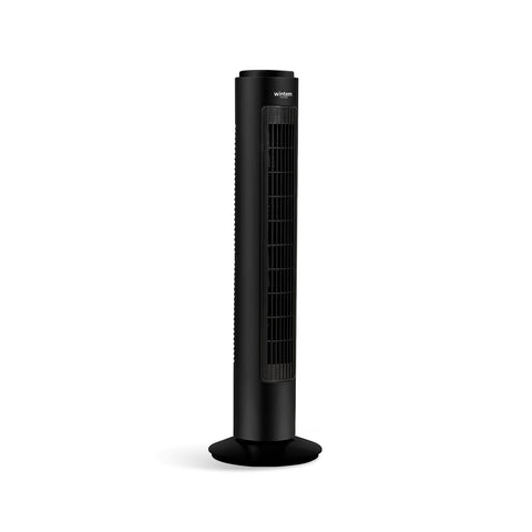 Ventoinha de Coluna 50W com 3 Velocidades, Temporizador de 7h e Comando Incluído